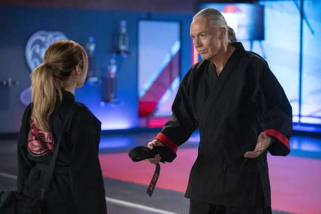 Terry Silver confesses to helping Tory Nichols in the tournament (Image: Disclosure / Netflix) Terry Silver confesses to helping Tory Nichols in the tournament (Image: Disclosure / Netflix)