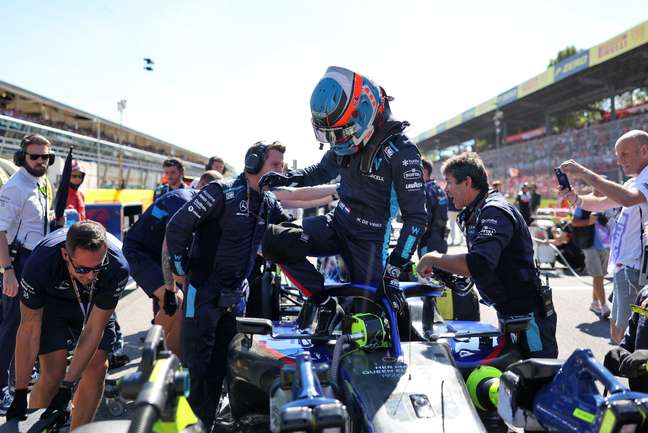 Nyck De Vries made his F1 debut at the Italian Grand Prix 