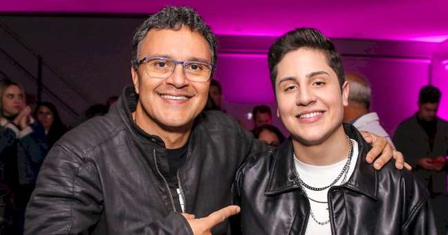 Hugo Henrique and Paulo Lima, president of Universal Music Brasil | Hugo Henrique and Paulo Lima, president of Universal Music Brasil |