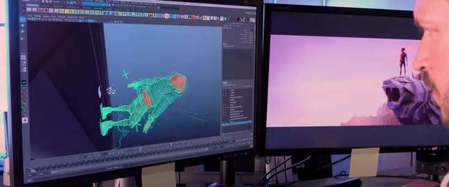 The Spider-Man: Into the Spider-Verse animation was done in two stages, using CGI and then traditional animation (Image: Sony Pictures Playback / Animation)
