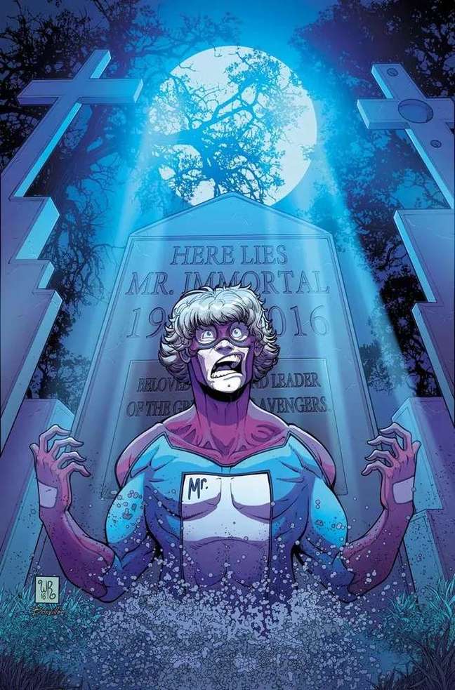 More than being immortal, he tried to die a couple of times (Image: Disclosure / Marvel Comics) More than being immortal, he tried to die a couple of times (Image: Disclosure / Marvel Comics)