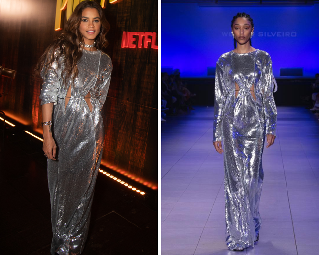 Lucy Alves and Weider show at SPFW (Photo: Agência BrazilNews / Disclosure) Lucy Alves and Weider show at SPFW (Photo: Agência BrazilNews / Disclosure)