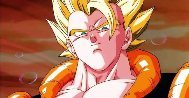 When he takes the form of Gogeta, Goku excels at Vegeta in the warrior's domain (Image: Reproduction / Toei Animation) When he takes the form of Gogeta, Goku excels at Vegeta in the warrior's domain (Image: Reproduction / Toei Animation)