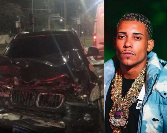 MC Poze’s car is destroyed after an accident
