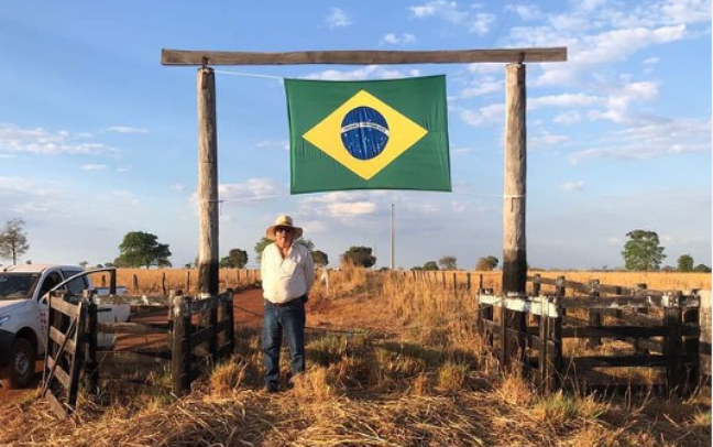 Nelore Cyro j&aacute; fez manifesta&ccedil;&otilde;es pol&iacute;ticas a favor de Jair Bolsonaro (PL) nas redes sociais de sua fazenda