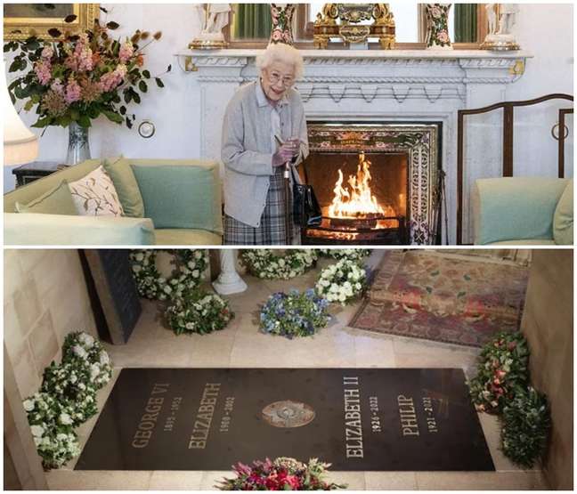 The queen in the last photo, 2 days before she died, and her tomb at Windsor Castle The queen in the last photo, 2 days before she died, and her tomb at Windsor Castle