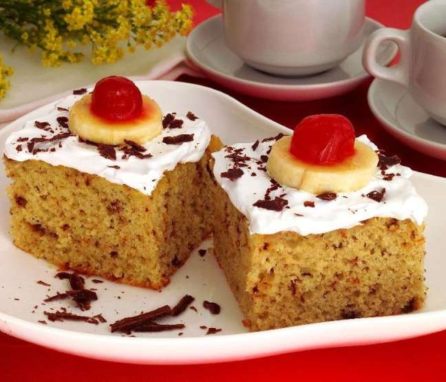 Banana Split Cake - Banana Split Cake -