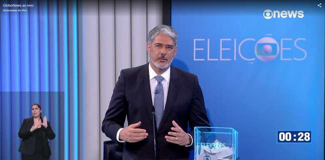 Netizens sympathize with William Bonner in the presidential debate