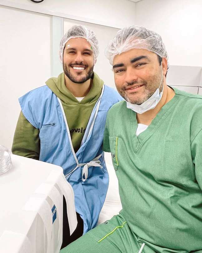Rodrigo Mussi and his doctor Rodrigo Magalhães