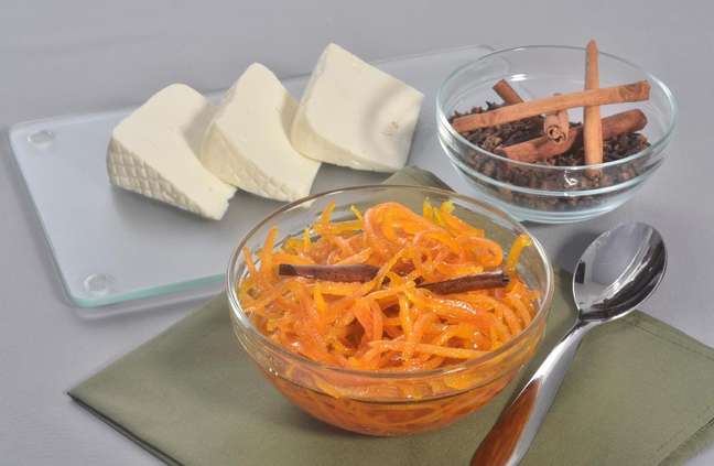 Composed of orange peel - Photo: Guia da Cozinha Composed of orange peel - Photo: Guia da Cozinha