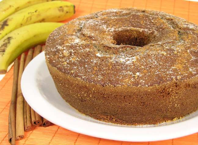 Banana peel cake - Photo: Guia da Cozinha Banana peel cake - Photo: Guia da Cozinha