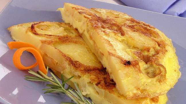 The Spanish omelette is easy to make and very tasty - Photo: Guia da Cozinha