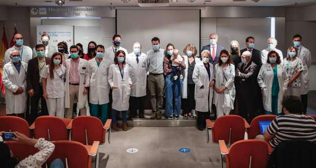 The child receives a bowel transplant from a deceased donor using an innovative technique