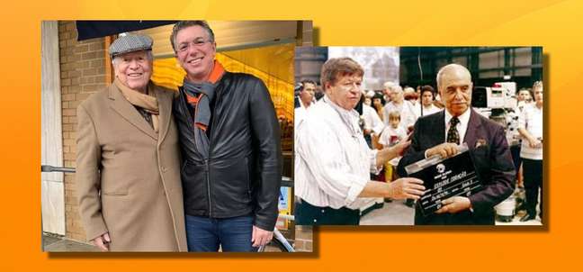 Boni in a recent photo with Boninho; and alongside Roberto Marinho at the opening of Projac (now Estúdios Globo), in 1995 Boni in a recent photo with Boninho; and alongside Roberto Marinho at the opening of Projac (now Estúdios Globo), in 1995