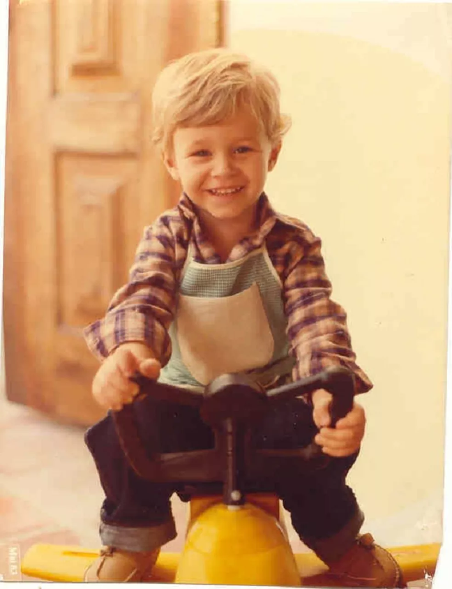 Tiago Leifert quando criança –