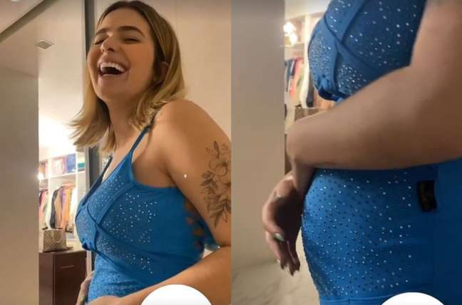 Eliezer shows Viih Tube’s pregnant belly and jokes: “It’s the noodles you just ate”