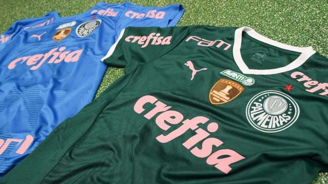 Em apoio ao Outubro Rosa, Palmeiras adota nova cor no uniforme para clássico contra o São Paulo