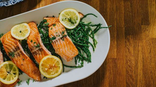 Salmon is rich in B vitamins such as B-2, B-3, B-6 and B-12 Salmon is rich in B vitamins such as B-2, B-3, B-6 and B-12