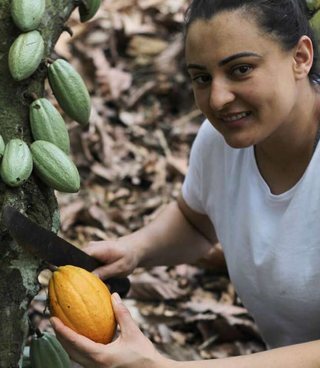 Josiane on her father's plantation Josiane on her father's plantation