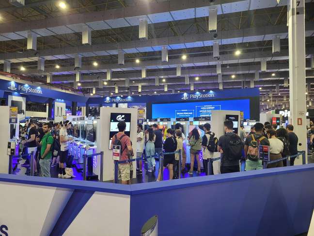 The PlayStation booth was one of the biggest at BGS 2022