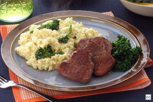 Broccoli risotto with scallops - Photo: Guia da Cozinha