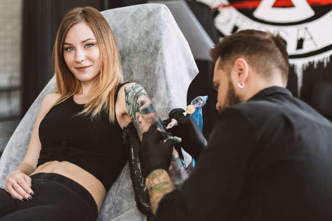 Pressure from the tattoo artist can blow up the design Pressure from the tattoo artist can blow up the design