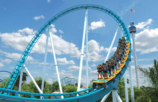 Standing on a roller coaster?  Check out the new attraction at SeaWorld Orlando