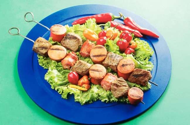 Mexican skewer - Photo: Cooking guide Mexican skewer - Photo: Cooking guide