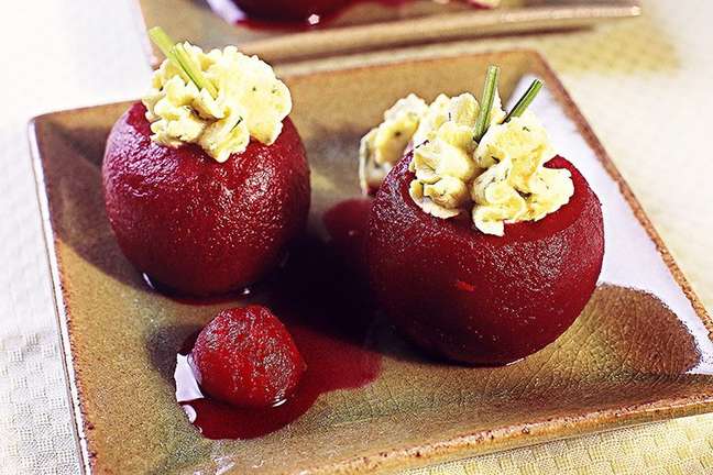 Stuffed beets - Photo: Guia da Cozinha Stuffed beets - Photo: Guia da Cozinha