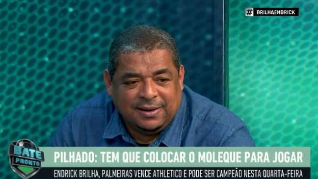 Vampeta analisa futuro de Endrick no Palmeiras: 