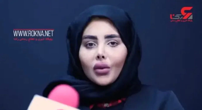 Fatemeh Khishvand revealed his true face for the first time during an interview with Iranian channel Rokna News Fatemeh Khishvand revealed his true face for the first time during an interview with Iranian channel Rokna News