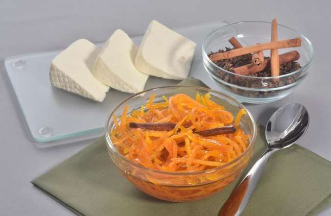 Composed of orange peel - Photo: Guia da Cozinha