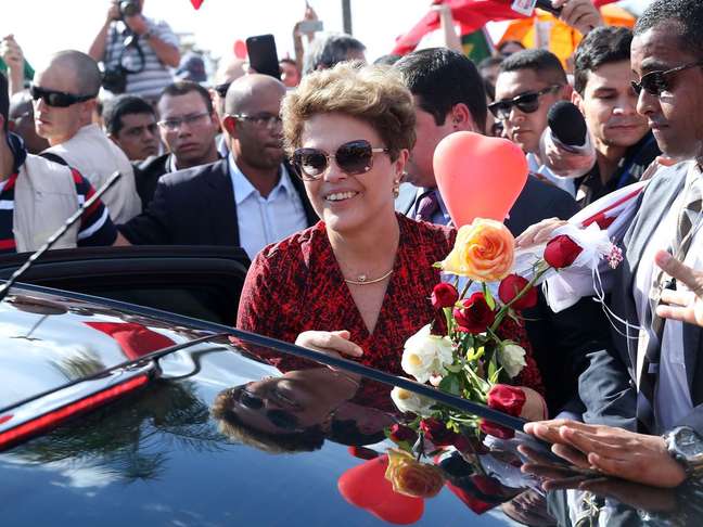 Dilma Russef leaves the Palácio da Alvorada in 2016 Dilma Russef leaves the Palácio da Alvorada in 2016