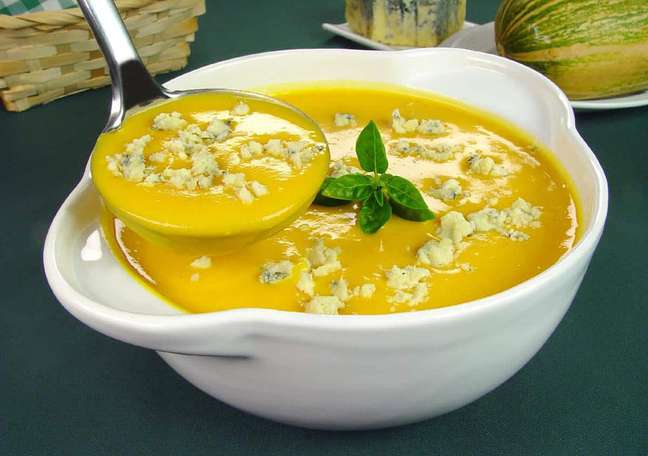 Pumpkin cream soup with gorgonzola – Photo: Guia da Cozinha