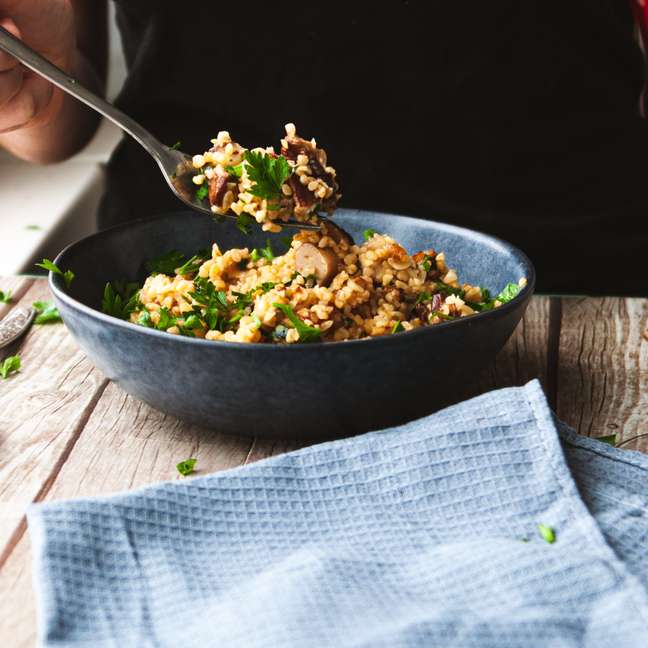 Saffron and Black Grape Risotto (recipe)