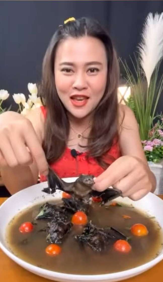 The Thai influencer faces up to 5 years in prison for eating an entire bat on video