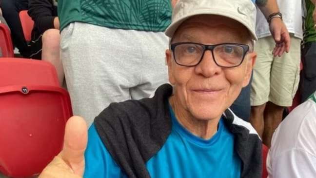 Ademir da Guia acompanha última partida do Palmeiras em 2022 no Beira-Rio