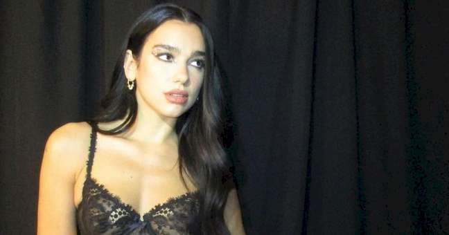 Dua Lipa drives fans crazy by flashing custom panties on the web
