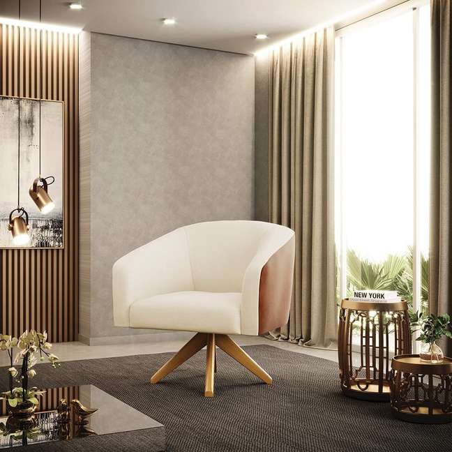 Swivel armchair in linen - Amazon R $ 719.90. Swivel armchair in linen - Amazon R $ 719.90.