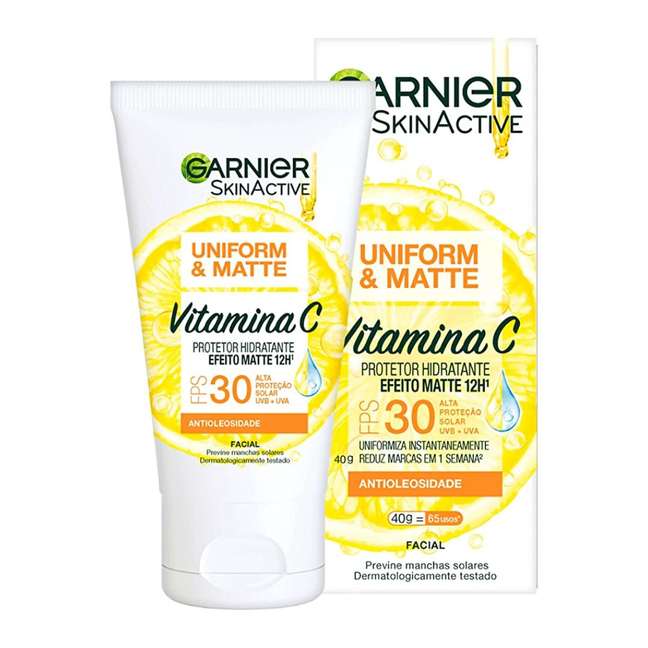 Garnier Uniform & Matte Face Moisturizer Vitamin C SPF 30, 40 g