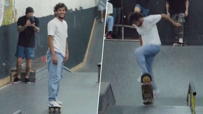 Scarpa se 'despede' de pista de skate em São Paulo antes de viajar para Inglaterra