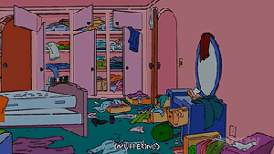 Room full of clothes on the floor Room full of clothes on the floor