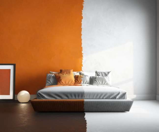 Painting the wall a new color can be a way to transform the room and the environment –