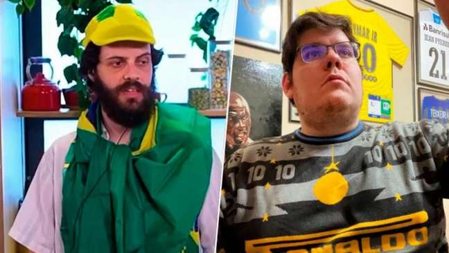 Diogo Defante faz cobertura da Copa do Mundo para o streamer Casimiro Miguel (Foto: Reprodução/Instagram) Diogo Defante faz cobertura da Copa do Mundo para o streamer Casimiro Miguel (Foto: Reprodução/Instagram)