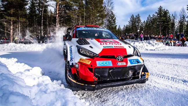 El Rally de Suecia se corre sobre nieve, uno de los muchos tipos de terrenos que los conductores encontrarán en 2023 