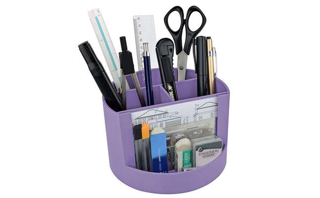 Mix Organizer - Desk organizer with photo frame, pencil holder and accessories, Acrimet, lilac color | Amazon.com.br Mix Organizer - Desk organizer with photo frame, pencil holder and accessories, Acrimet, lilac color | Amazon.com.br