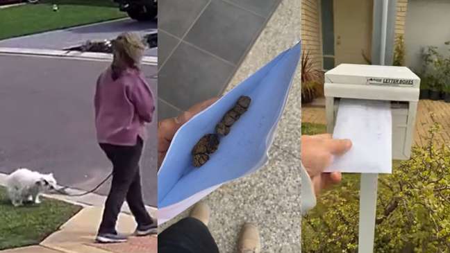 Man publishes footage of the process of 'revenge' to the neighbor who did not collect the dog's feces in her backyard