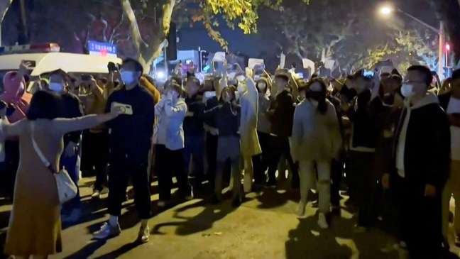 Protests have taken to the streets of Shanghai Protests have taken to the streets of Shanghai
