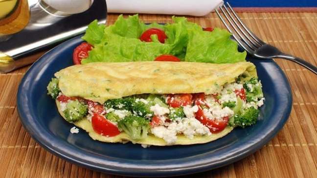 Crepioca light with broccoli – Photo: Guia da Cozinha Crepioca light with broccoli – Photo: Guia da Cozinha