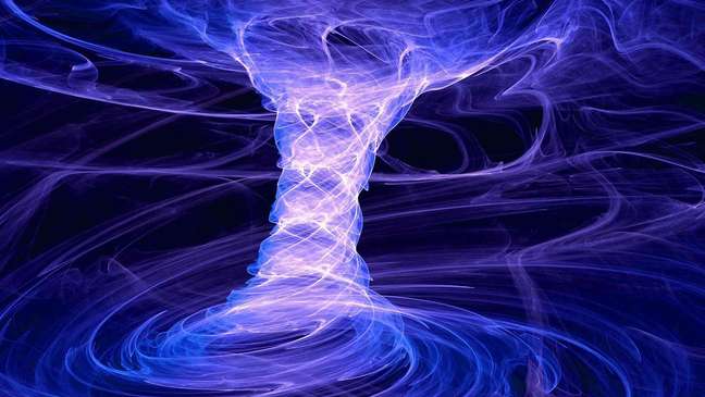 The wormhole is created in the quantum computer and “teleports” information
